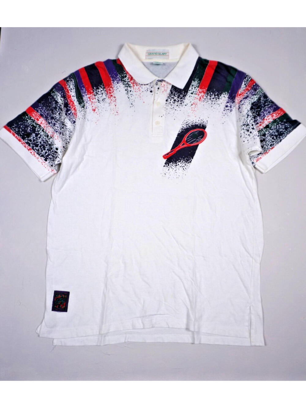 Vintage Grand Slam Munsingwear Polo Shirt Mens Large US Open Tennis 90s